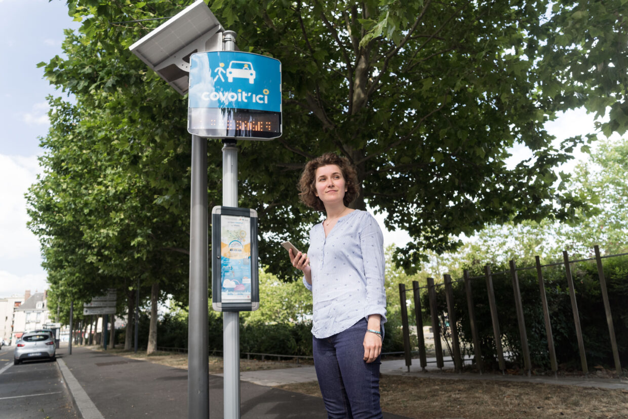 Ligne de covoiturage : passager à un arrêt