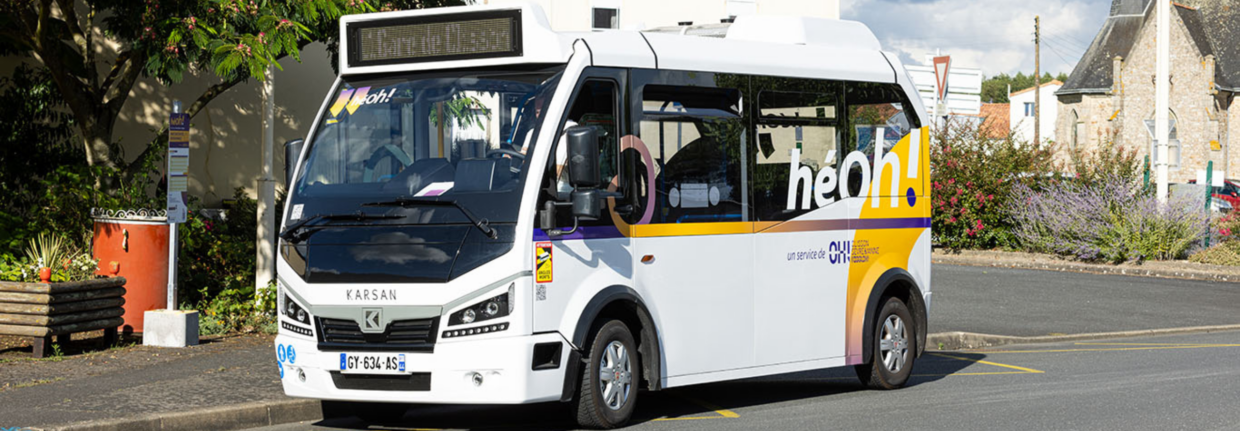 Bus héoh ! à l'arrêt Recouvrance à Gétigné