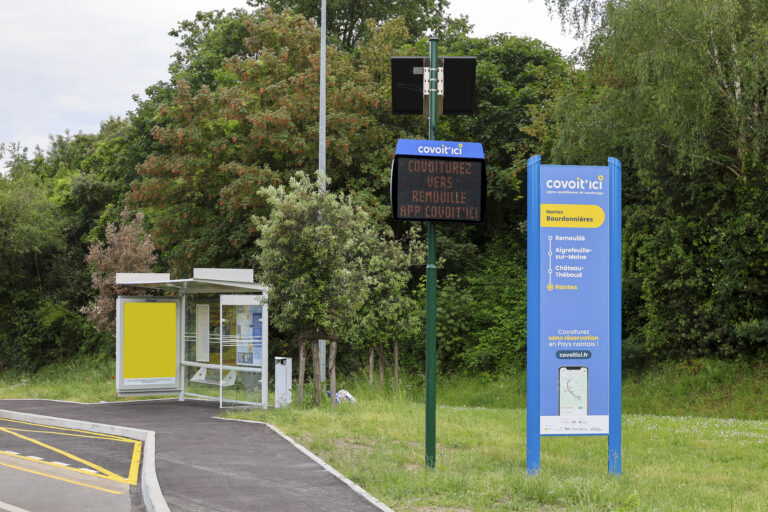 Arrêt de la ligne de covoiturage Covoit'ici à Nantes Bourdonnières